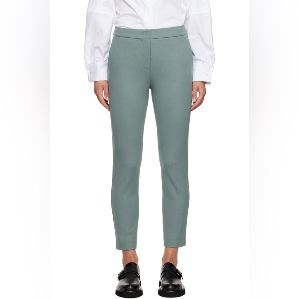 Max Mara Green Cropped Trousers